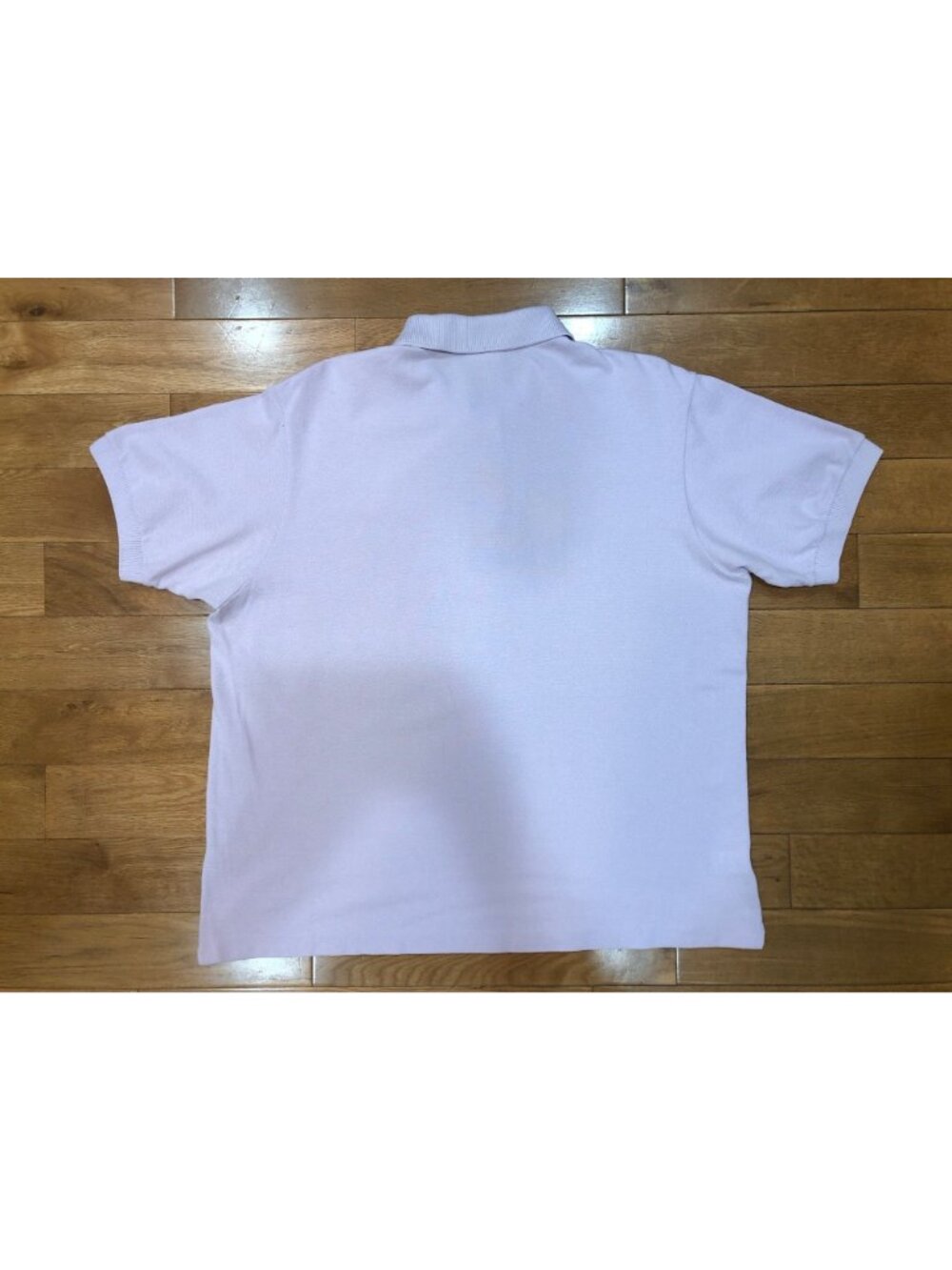 Lacoste Cotton Classic Fit Short Sleeve Lavender Polo Preppy Minimalist Sz 6(XL) - Picture 3 of 8